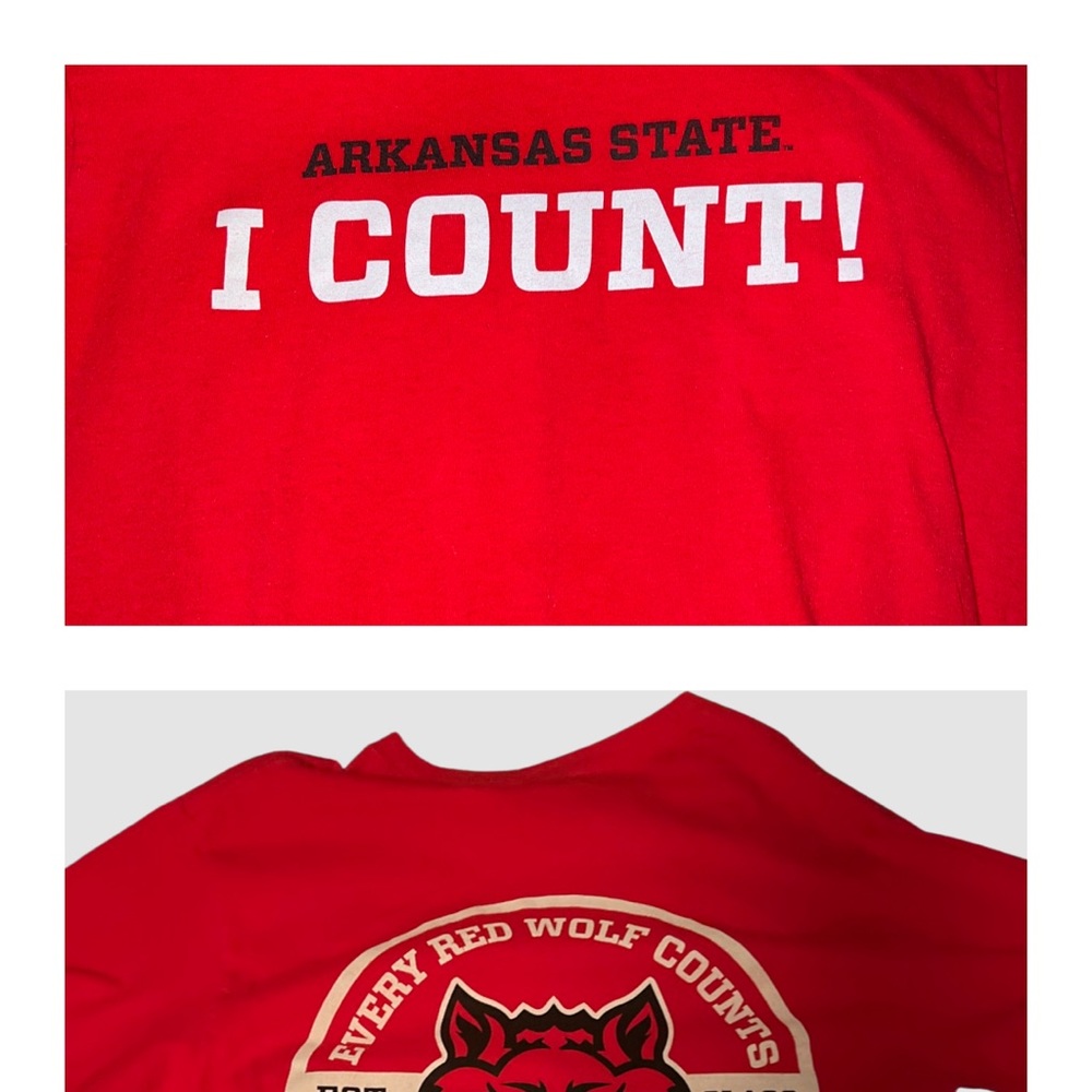 Medium A-state Red Wolves Tee